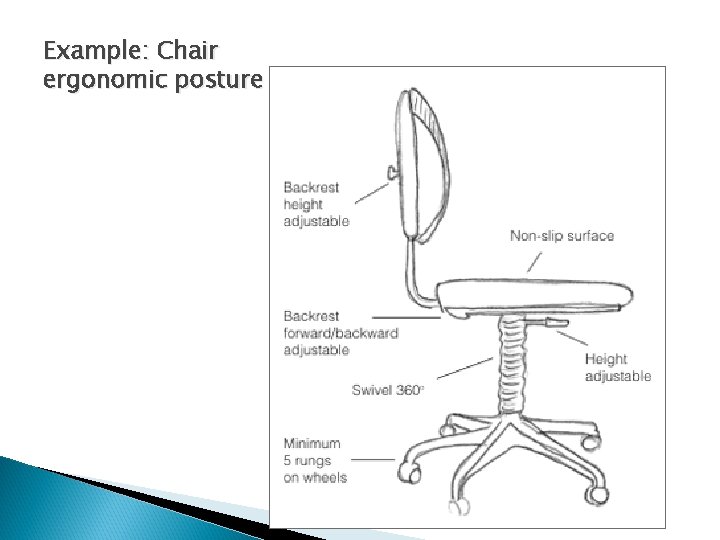 Example: Chair ergonomic posture 