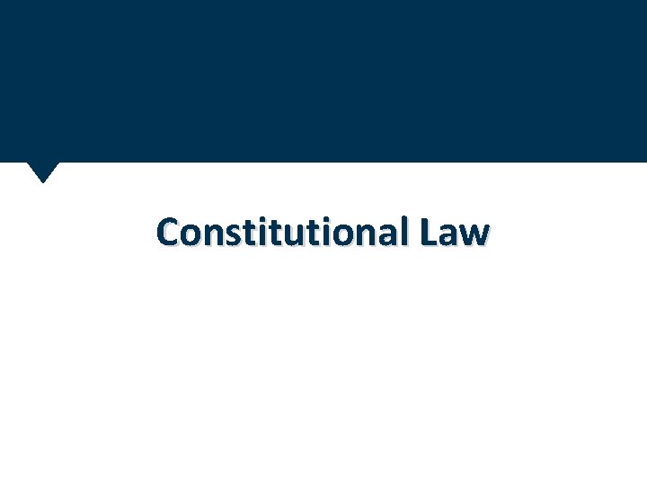 Constitutional Law 