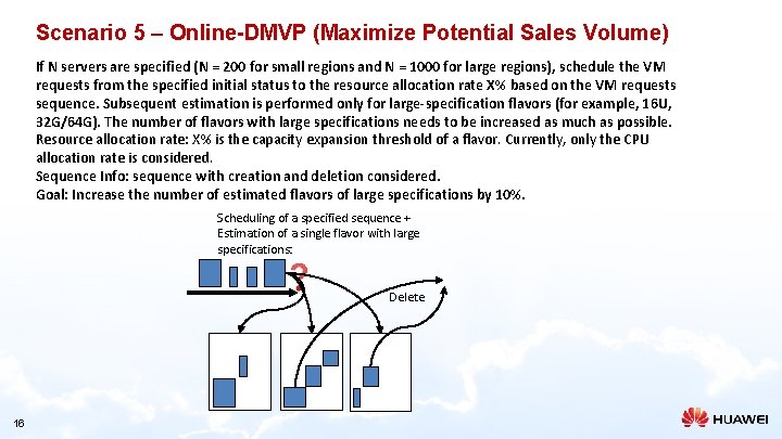 Scenario 5 – Online-DMVP (Maximize Potential Sales Volume) If N servers are specified (N