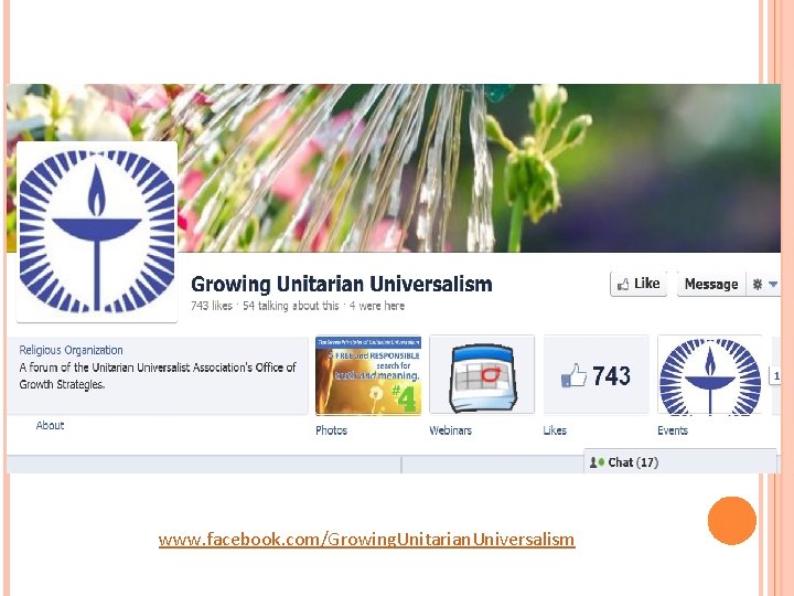www. facebook. com/Growing. Unitarian. Universalism 