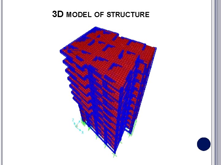 3 D MODEL OF STRUCTURE 