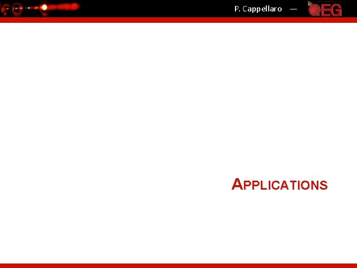 P. Cappellaro — APPLICATIONS 