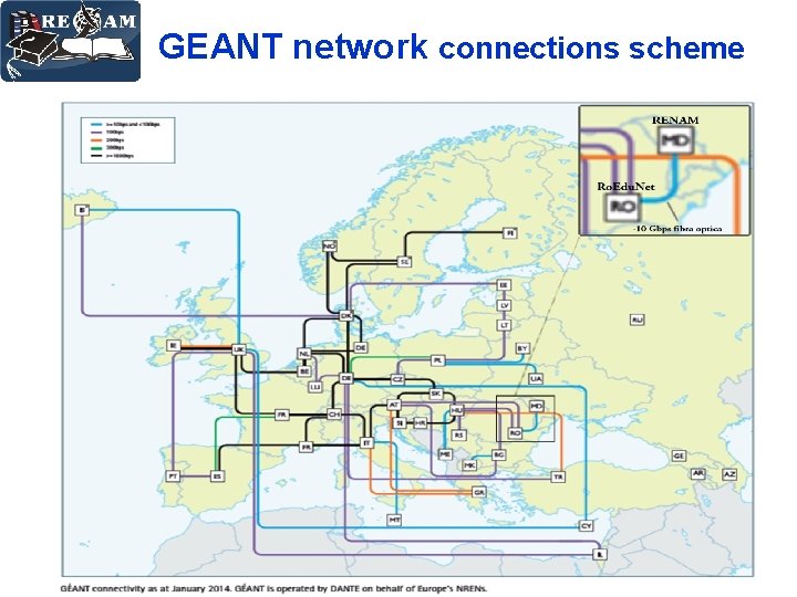 GEANT network connections scheme 4 