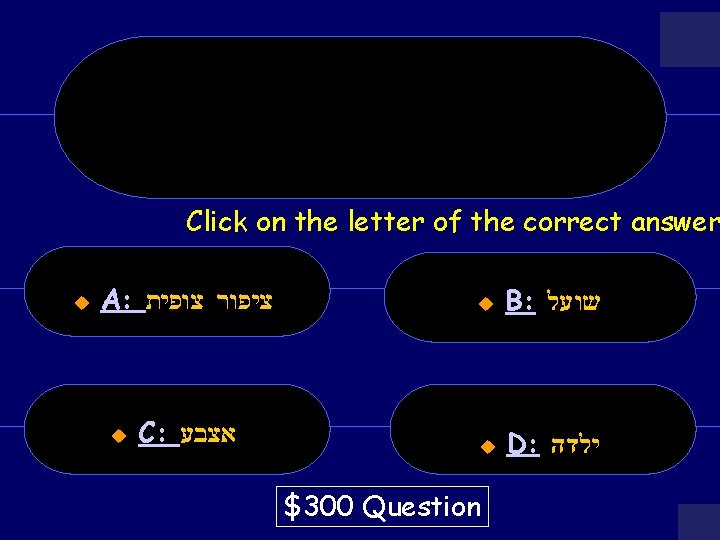 ? Finger – מה פירוש המילה פינגר Click on the letter of the correct