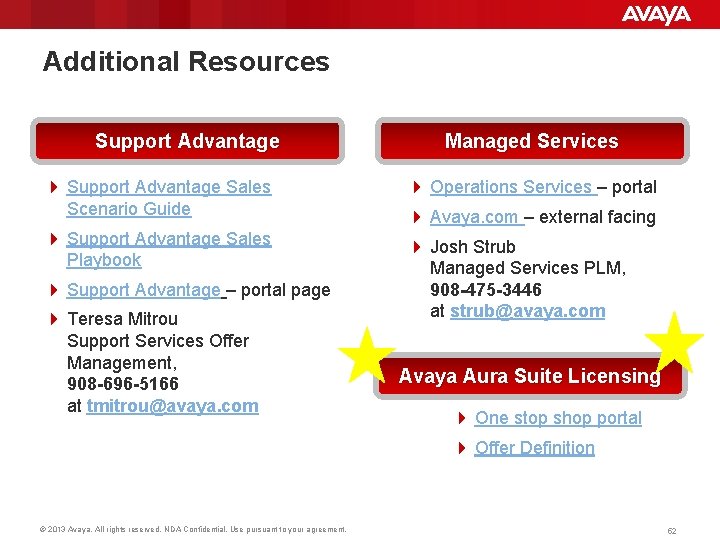 Additional Resources Support Advantage Managed Services 4 Support Advantage Sales Scenario Guide 4 Operations