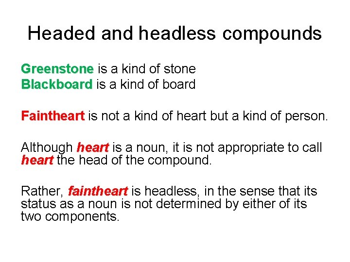 Ch 6 Compound words Blends and Phrasal words