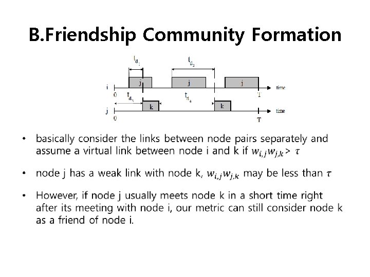 B. Friendship Community Formation • 