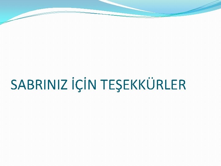 SABRINIZ İÇİN TEŞEKKÜRLER 