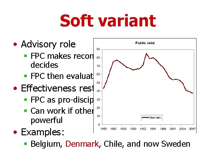 Soft variant • Advisory role § FPC makes recommendations, government decides § FPC then