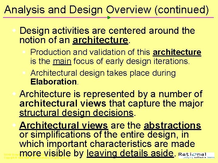 Object Oriented Analysis and Design Using the UML