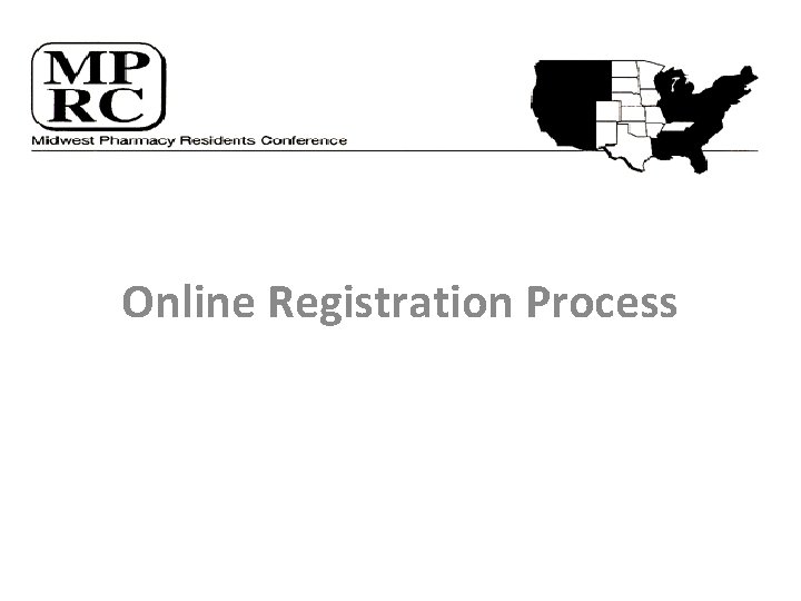 Online Registration Process 