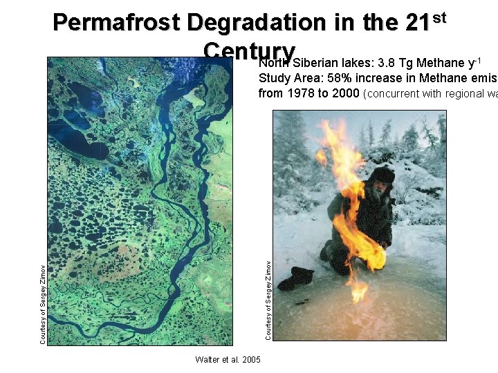 Permafrost Degradation in the 21 st Century North Siberian lakes: 3. 8 Tg Methane