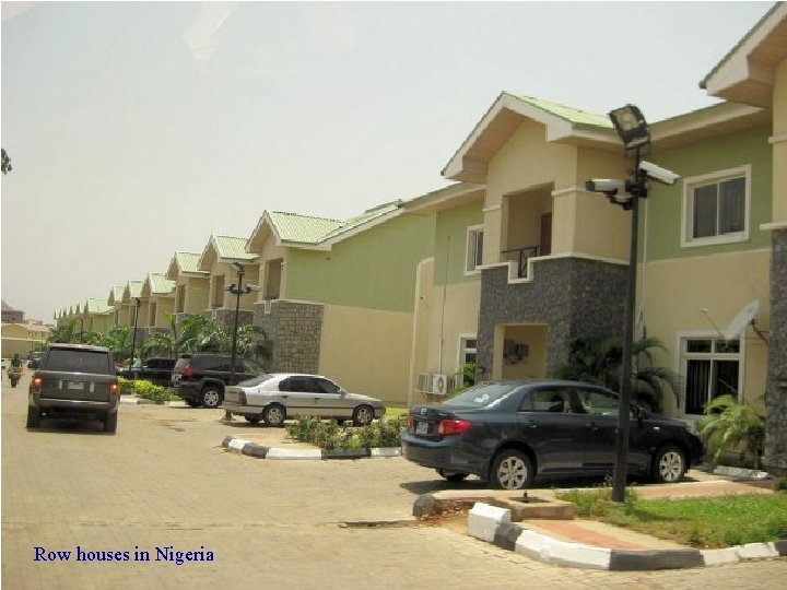 Row houses in Nigeria 