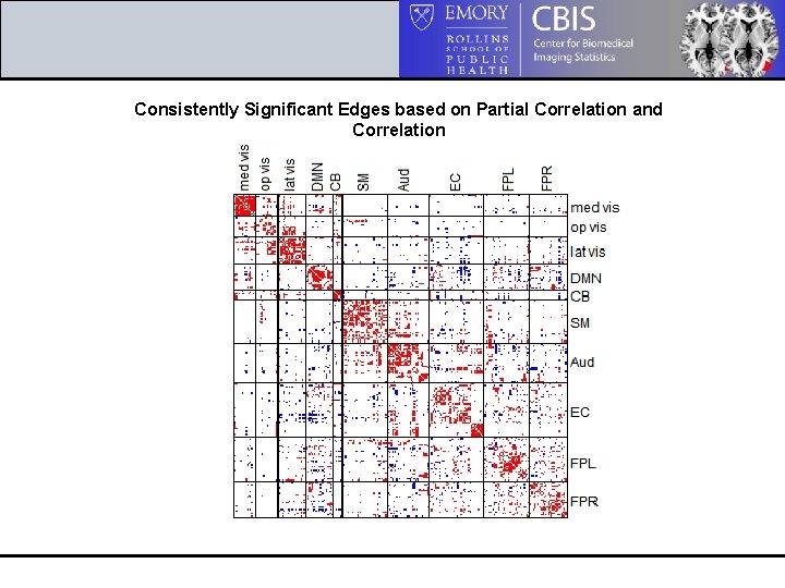 Consistently Significant Edges based on Partial Correlation and Correlation 