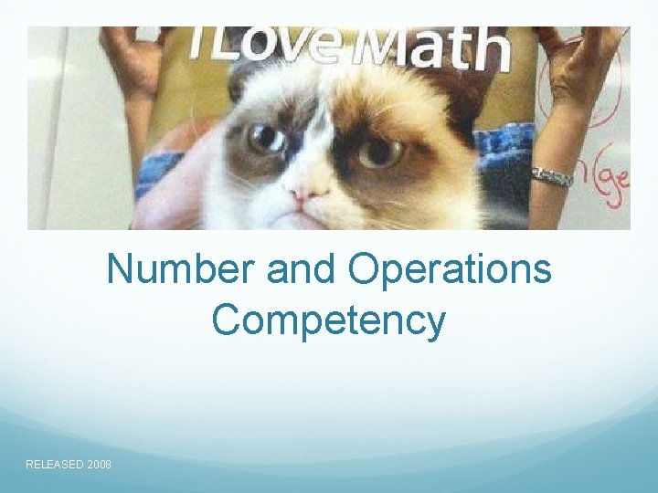 Number and Operations Competency RELEASED 2008 