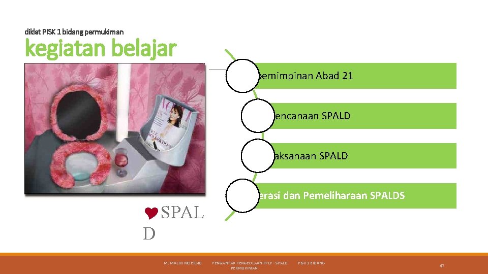 diklat PISK 1 bidang permukiman kegiatan belajar Kepemimpinan Abad 21 Perencanaan SPALD Pelaksanaan SPALD