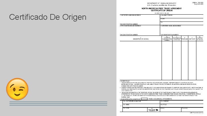 Certificado De Origen 