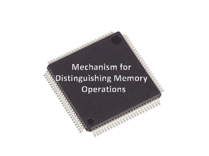 Mechanism for Distinguishing Memory Operations 