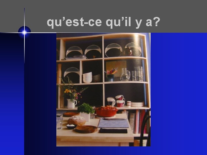 qu’est-ce qu’il y a? 