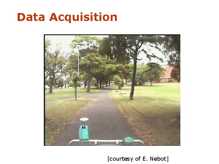 Data Acquisition [courtesy of E. Nebot] 