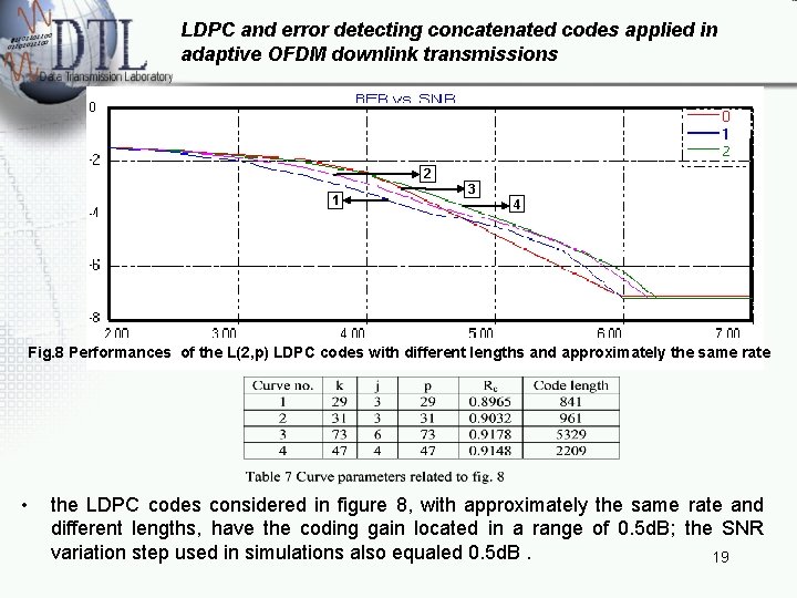 LDPC and error detecting concatenated codes applied in adaptive OFDM downlink transmissions 2 1