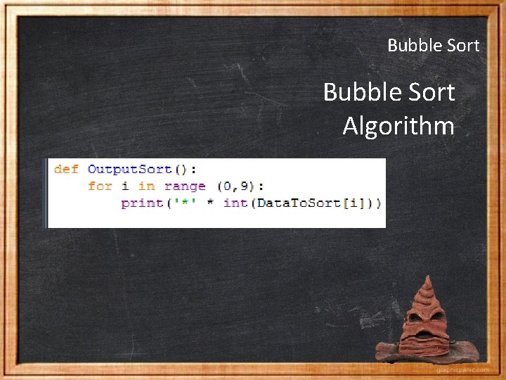 Bubble Sort Algorithm 