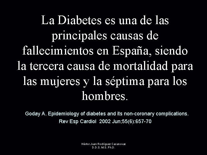 La Diabetes es una de las principales causas de fallecimientos en España, siendo la