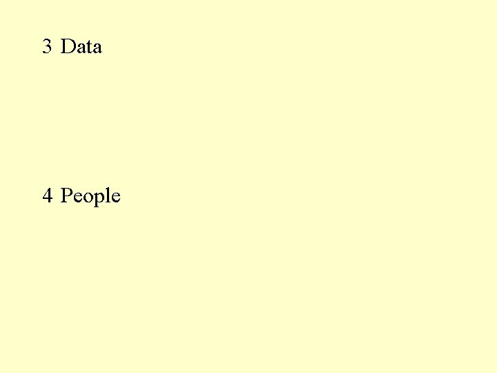 3 Data 4 People 3 Data 4 People