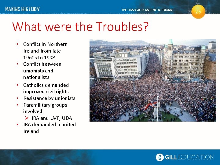 THE TROUBLES IN NORTHERN IRELAND What were the Troubles? • Conflict in Northern Ireland