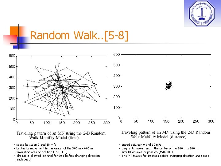 Random Walk. . [5 -8] • speed between 0 and 10 m/s • begins