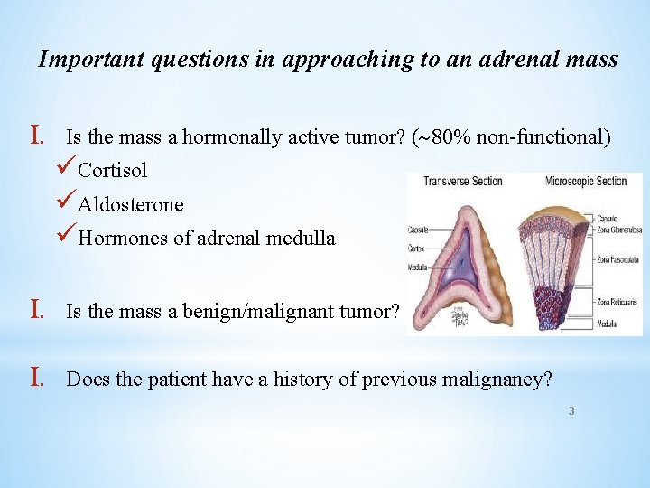 Important questions in approaching to an adrenal mass I. Is the mass a hormonally