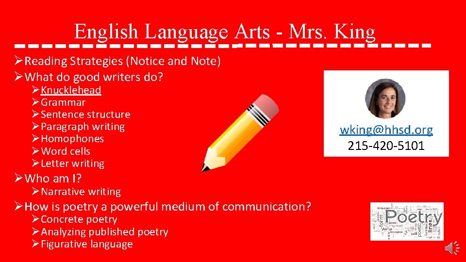 English Language Arts - Mrs. King ØReading Strategies (Notice and Note) ØWhat do good