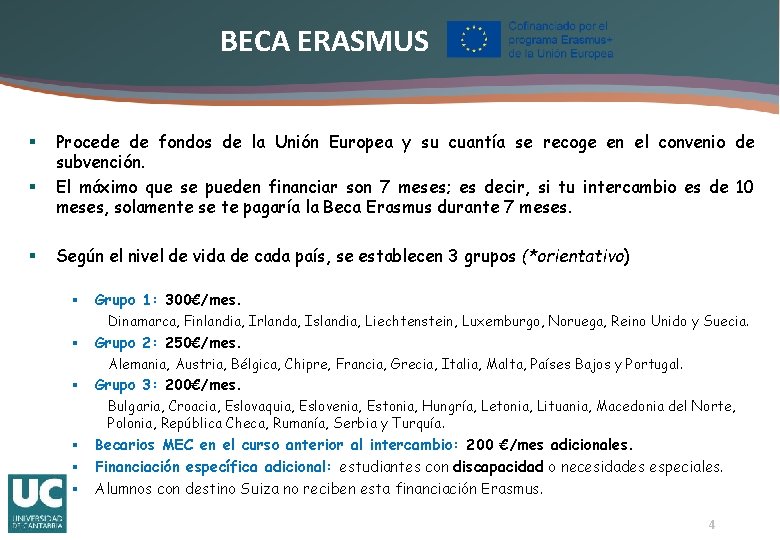 BECA ERASMUS § § § Procede de fondos de la Unión Europea y su