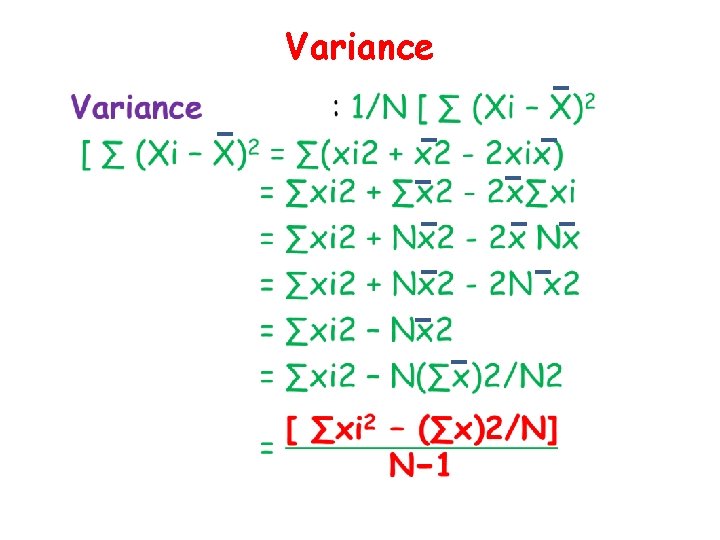 Variance • 