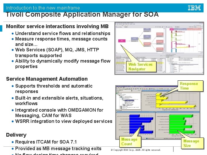 Introduction to the new mainframe Tivoli Composite Application Manager for SOA Monitor service interactions