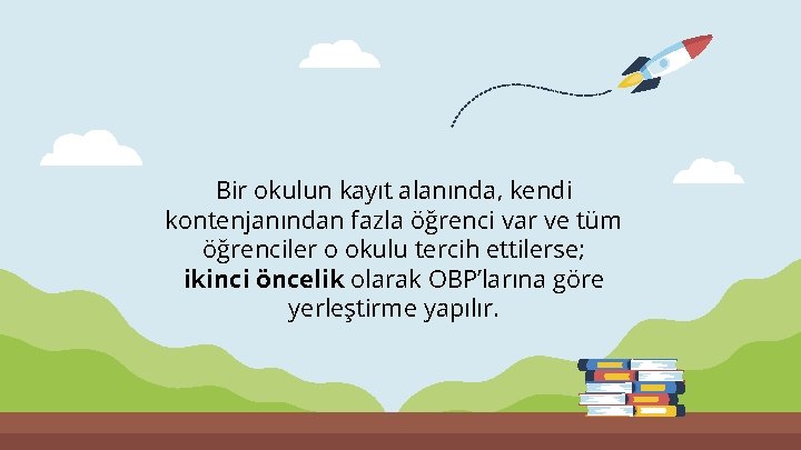 Bir okulun kayıt alanında, kendi kontenjanından fazla öğrenci var ve tüm öğrenciler o okulu