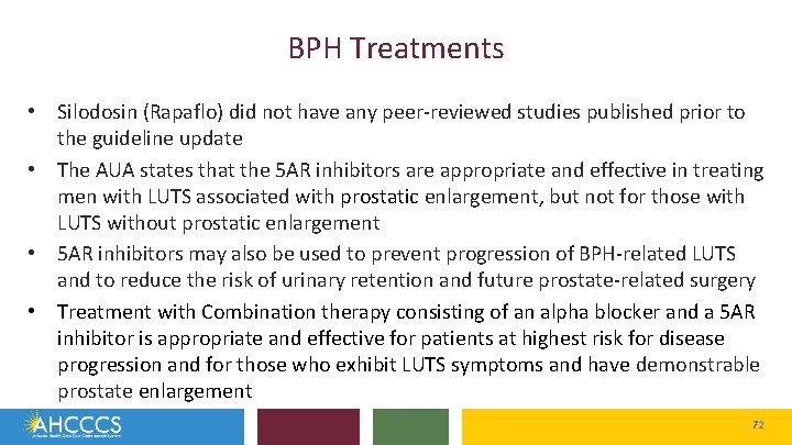 BPH Treatments • Silodosin (Rapaflo) did not have any peer-reviewed studies published prior to