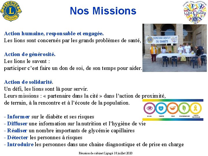 Nos Missions Action humaine, responsable et engagée. Les lions sont concernés par les grands