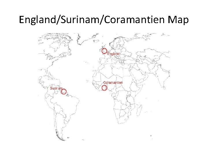 England/Surinam/Coramantien Map 