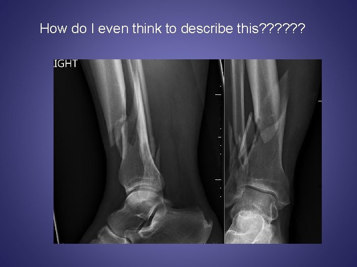 How do I even think to describe this? ? ? 