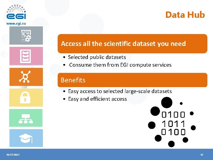 Data Hub Access all the scientific dataset you need • Selected public datasets •