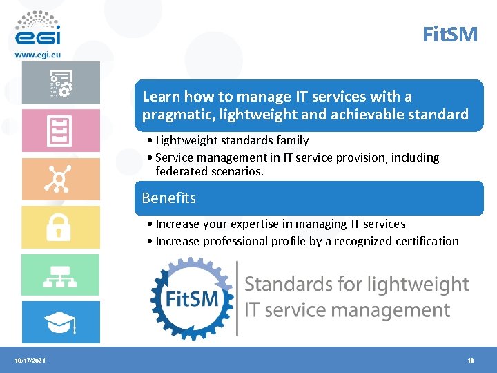 Fit. SM Learn how to manage IT services with a pragmatic, lightweight and achievable