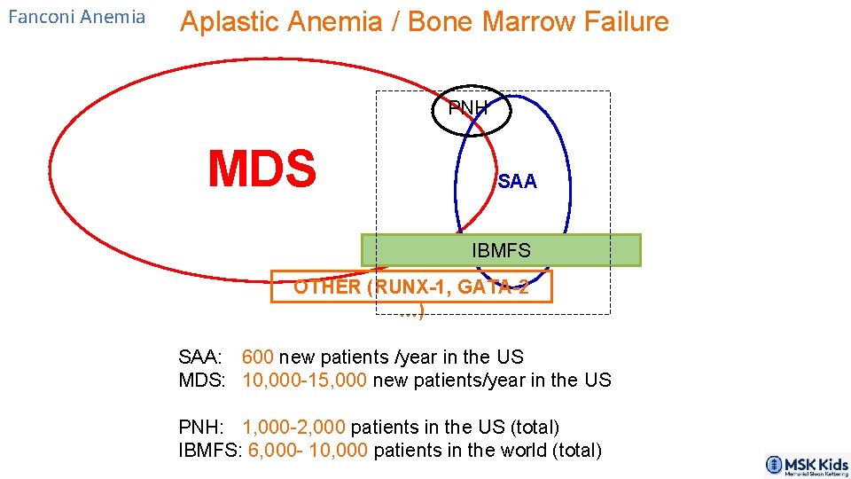 Fanconi Anemia Aplastic Anemia / Bone Marrow Failure PNH MDS SAA IBMFS OTHER (RUNX-1,
