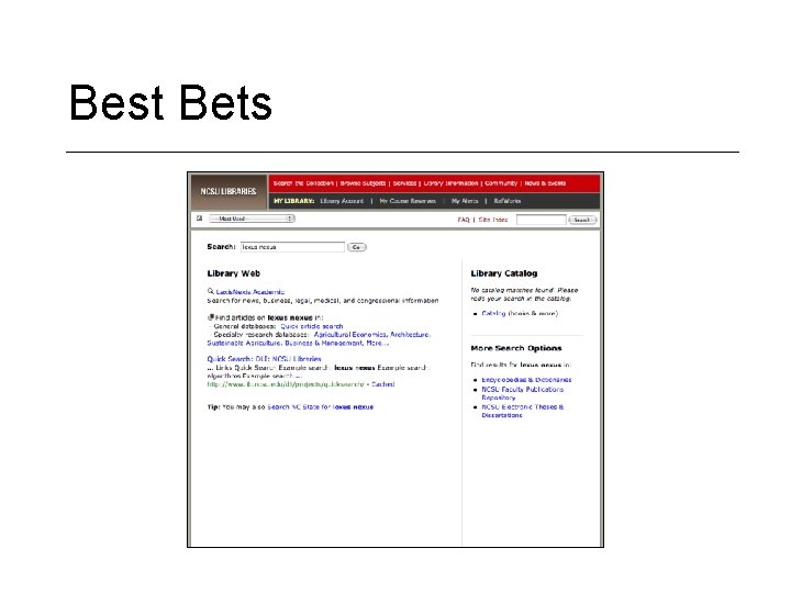 Best Bets 