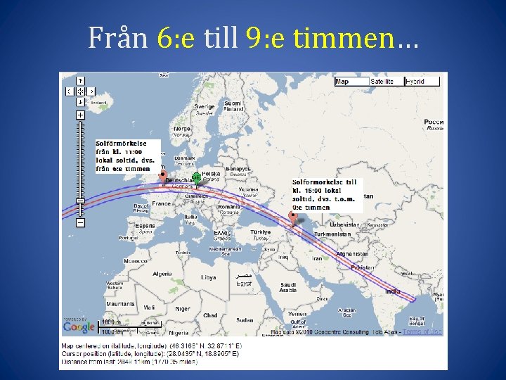 Från 6: e till 9: e timmen… 