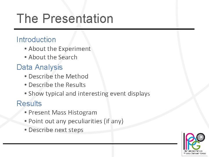 The Presentation Introduction • About the Experiment • About the Search Data Analysis •