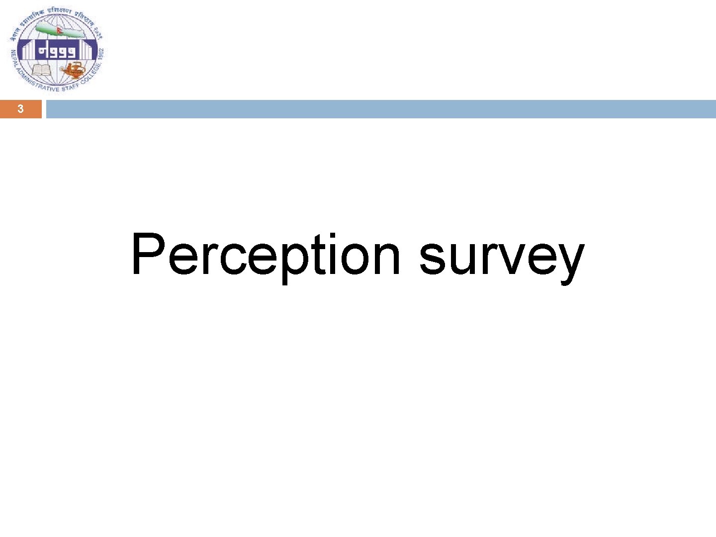 3 Perception survey 