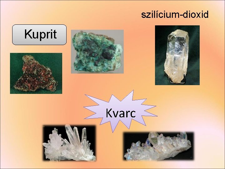szilícium-dioxid Kuprit Kvarc szilícium-dioxid Kuprit Kvarc