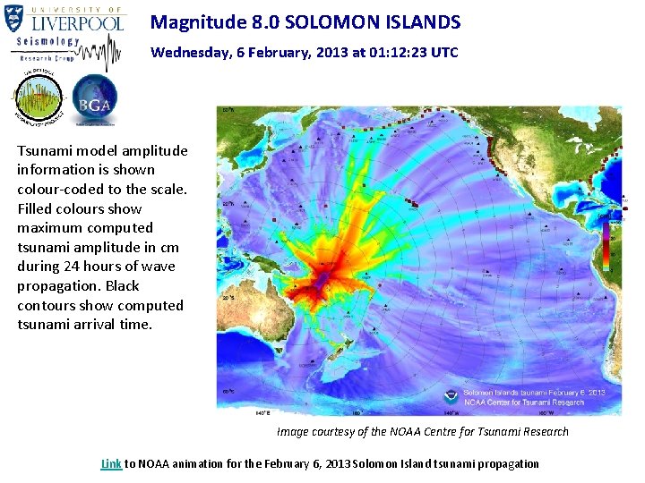 Magnitude 8. 0 SOLOMON ISLANDS Wednesday, 6 February, 2013 at 01: 12: 23 UTC