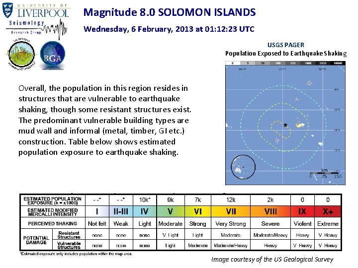 Magnitude 8. 0 SOLOMON ISLANDS Wednesday, 6 February, 2013 at 01: 12: 23 UTC